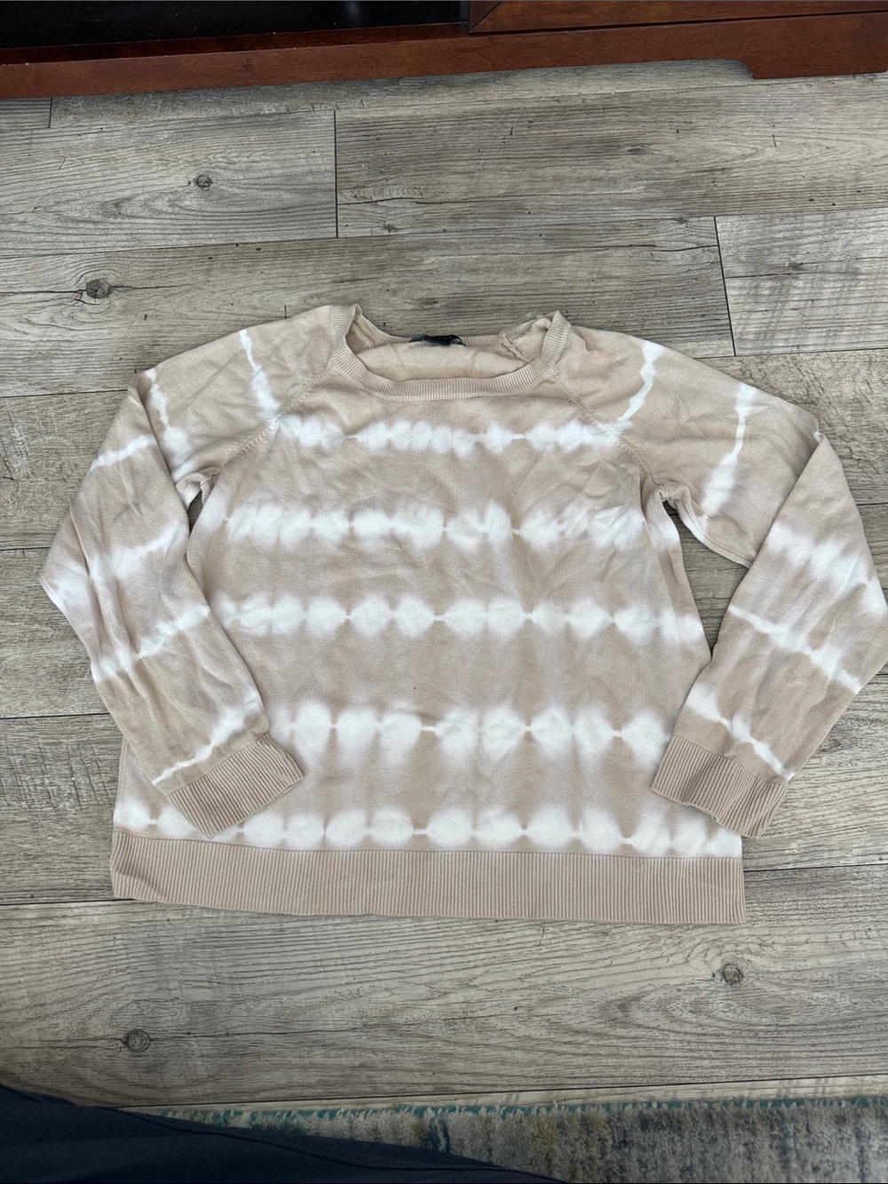 Sanctuary Beige Cream Tie Dye Lightweight Knit Sweater Women’s Size L